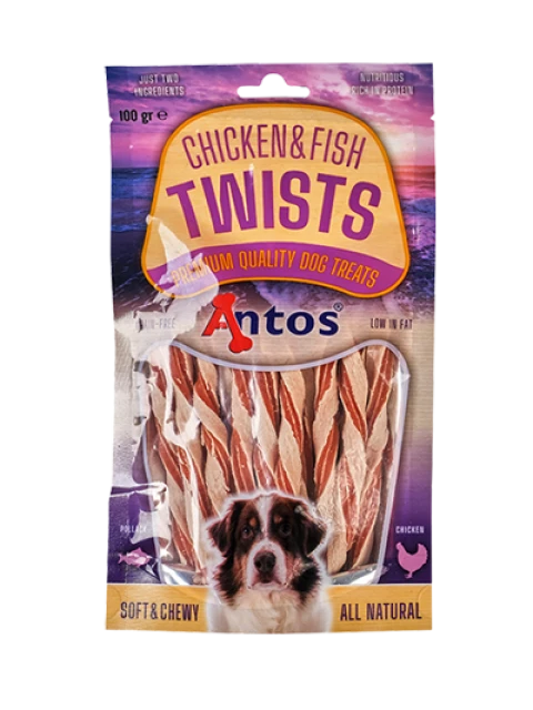 Chicken&Fish Twists 100 gr