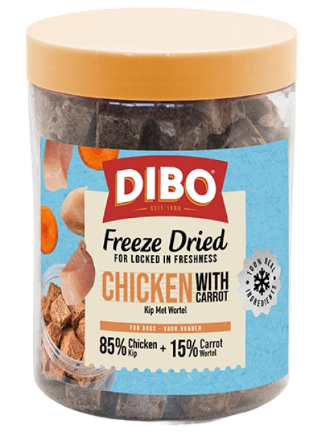 DIBO Freeze-Dried Kip & Wortel 90 gr