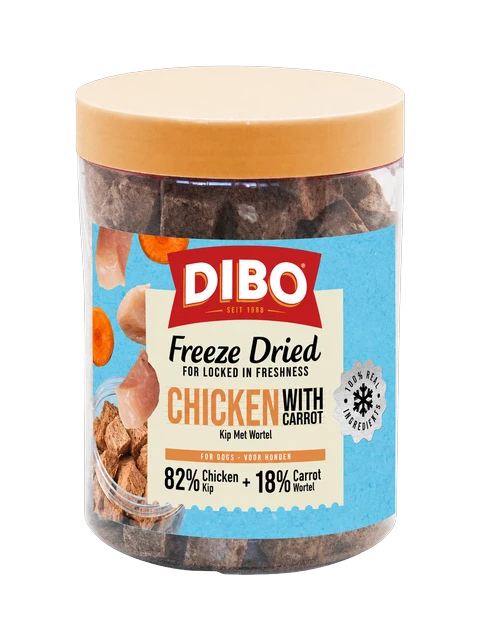 DIBO Freeze-Dried Kip & Wortel 90 gr