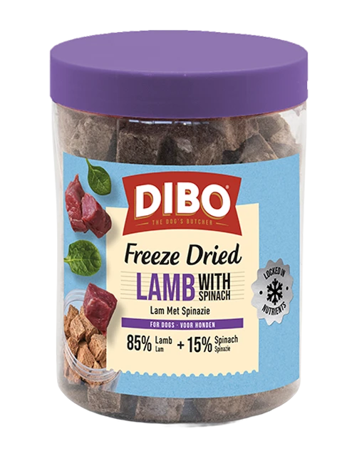 DIBO Freeze-Dried Lam & Spinazie 90 gr