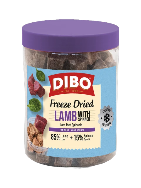 DIBO Freeze-Dried Lam & Spinazie 90 gr