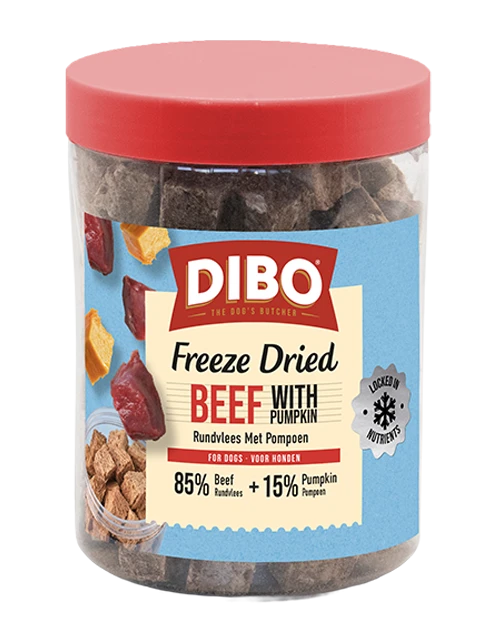 DIBO Freeze-Dried Rundvlees & Pompoen 90 gr