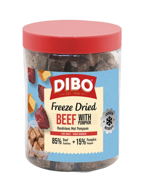 DIBO Freeze-Dried Rundvlees & Pompoen 90 gr