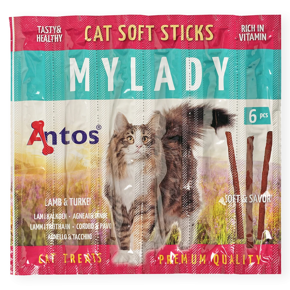 Cat Soft Sticks Mylady Lam&Kalkoen 6 stuks