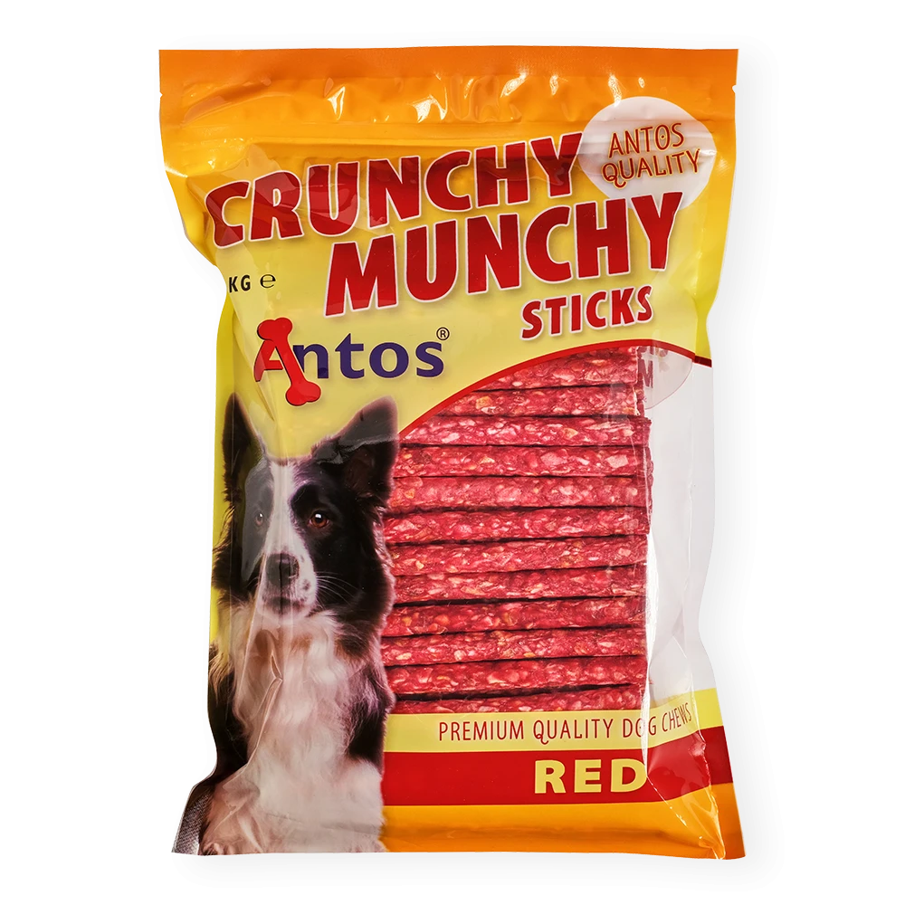 Crunchy Munchy Sticks 5" 10 mm Rood