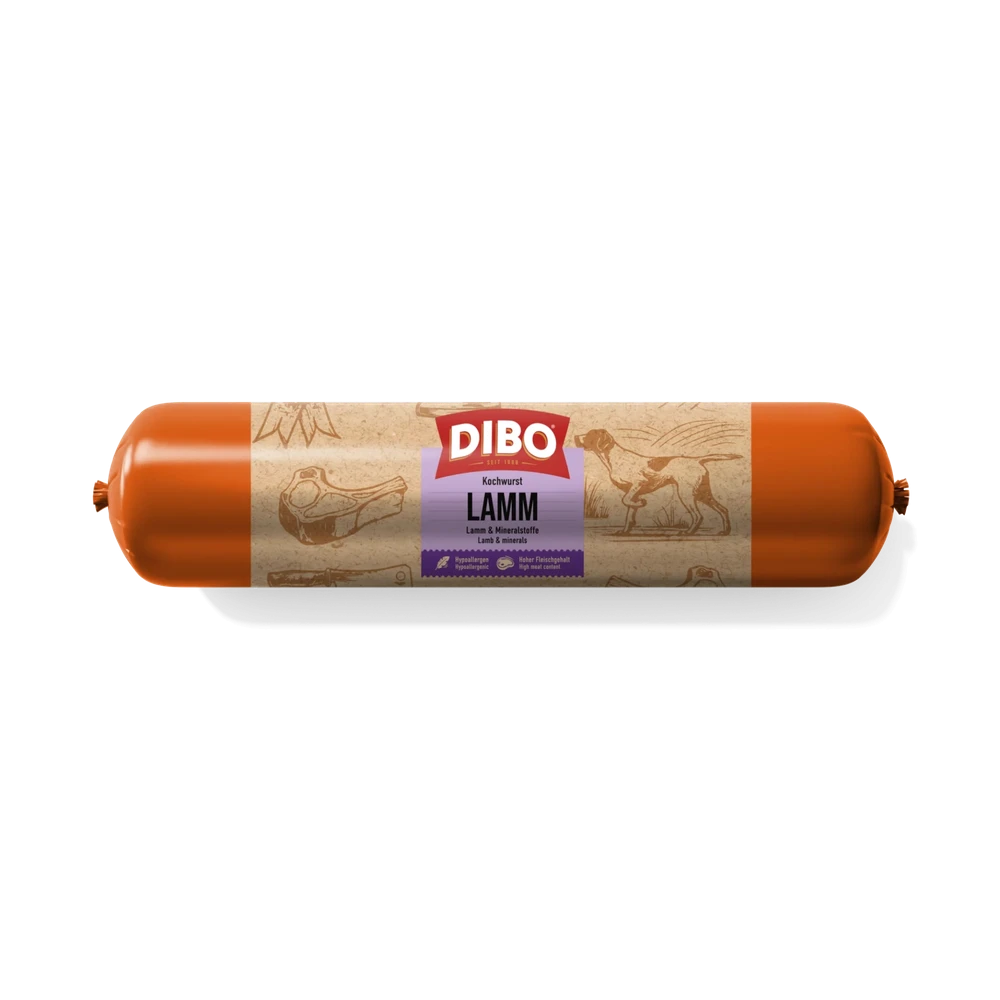 DIBO Cooked Sausage Pur Lam 800 gr