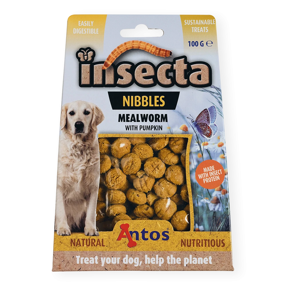 Insecta Nibbles Meelworm & Pompoen 100 gr