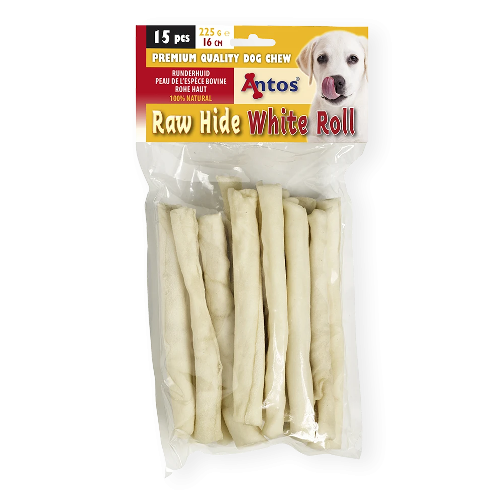 Raw Hide White Roll 15 stuks