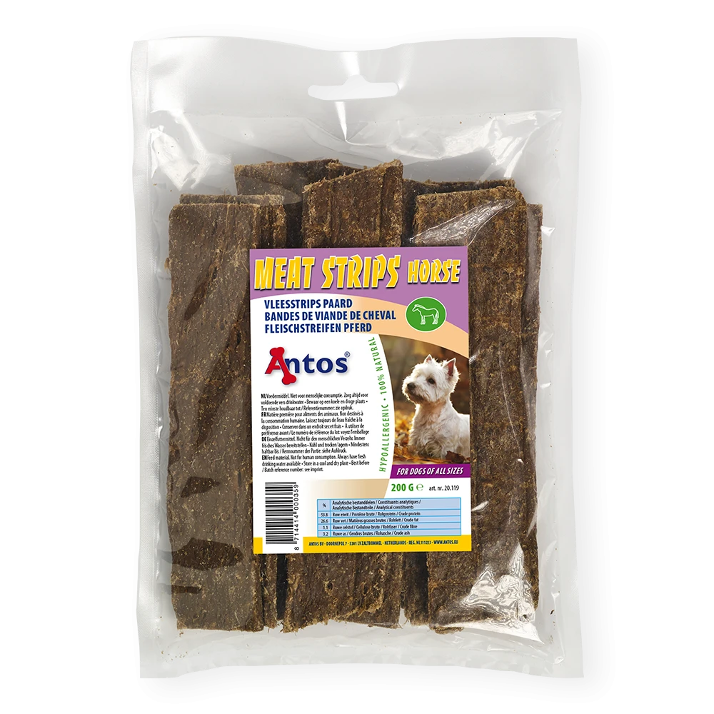 Vleesstrips Paard 200 gr