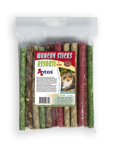 Munchy Sticks 5" 10 mm Assorti 25 stuks