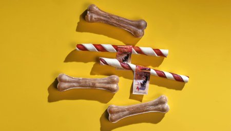 Kauwstaven gemaakt van 100% runderhuid